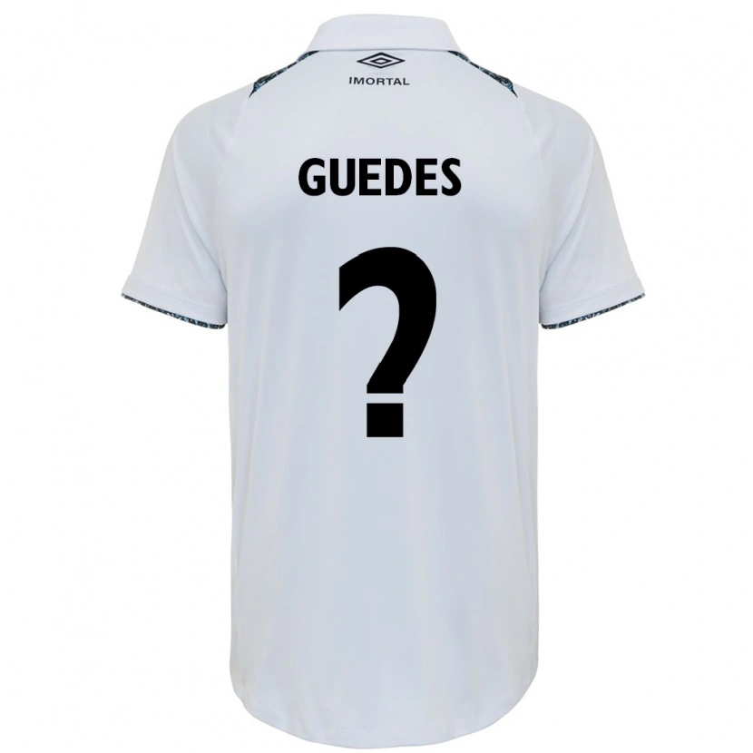 Danxen Heren Guilherme Guedes #0 Wit Blauw Uitshirt Uittenue 2025/26 T-Shirt