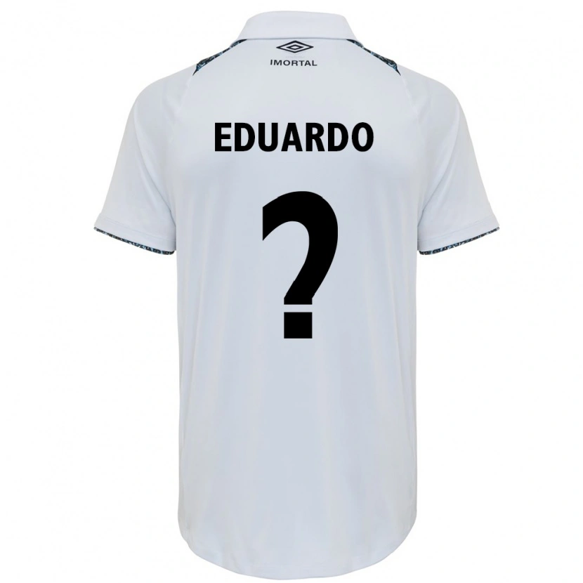 Danxen Heren Eduardo #0 Wit Blauw Uitshirt Uittenue 2025/26 T-Shirt