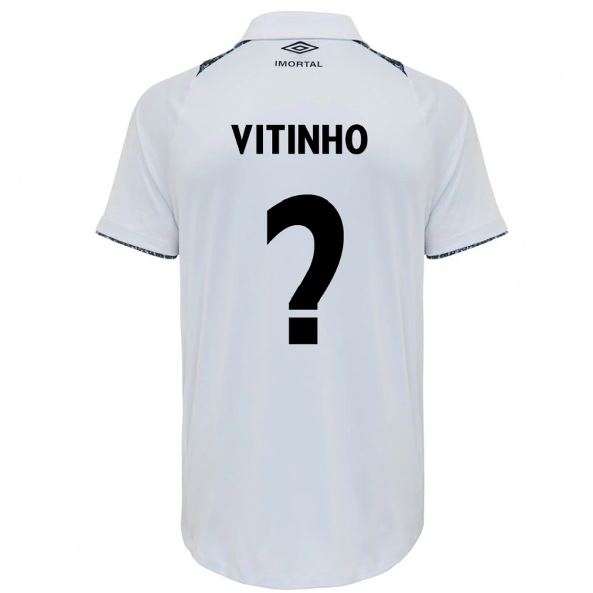Danxen Heren Vitinho #0 Wit Blauw Uitshirt Uittenue 2025/26 T-Shirt