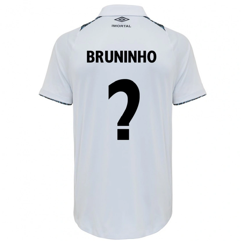 Danxen Heren Bruninho #0 Wit Blauw Uitshirt Uittenue 2025/26 T-Shirt