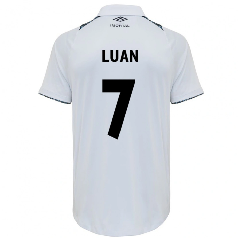 Danxen Heren Luan #7 Wit Blauw Uitshirt Uittenue 2025/26 T-Shirt