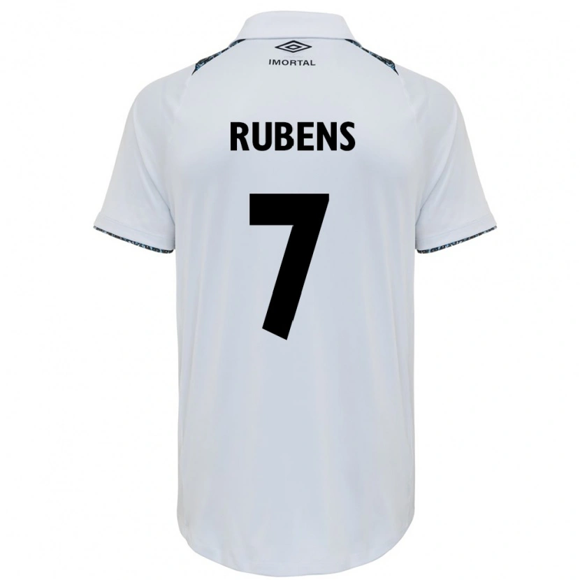 Danxen Heren Rubens #7 Wit Blauw Uitshirt Uittenue 2025/26 T-Shirt