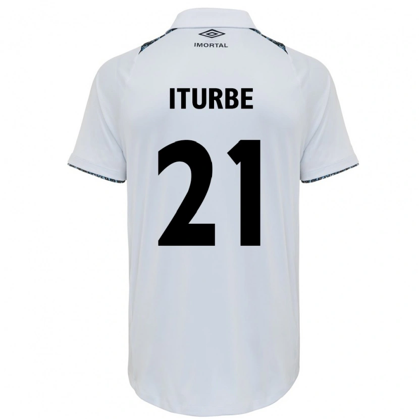 Danxen Heren Juan Iturbe #21 Wit Blauw Uitshirt Uittenue 2025/26 T-Shirt