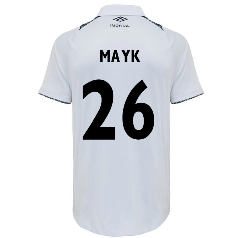 Danxen Heren Mayk #26 Wit Blauw Uitshirt Uittenue 2025/26 T-Shirt