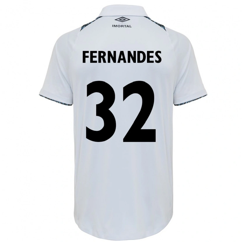 Danxen Heren Nathan Fernandes #32 Wit Blauw Uitshirt Uittenue 2025/26 T-Shirt