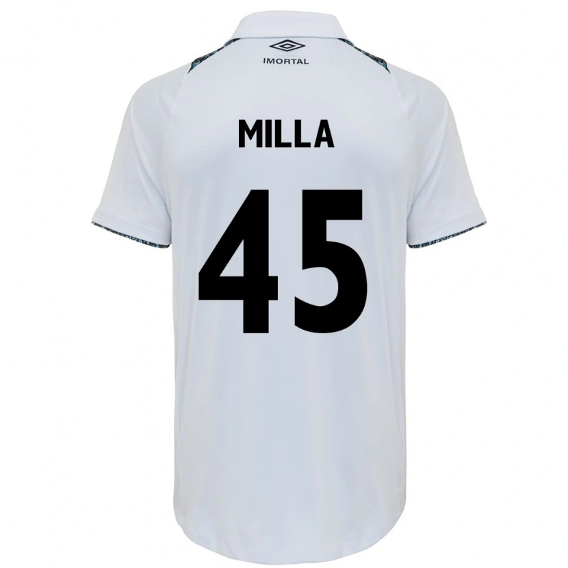 Danxen Heren Lucas Milla #45 Wit Blauw Uitshirt Uittenue 2025/26 T-Shirt