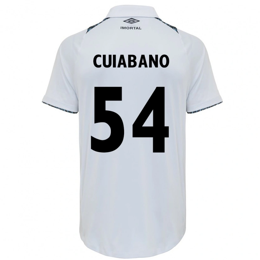 Danxen Heren Cuiabano #54 Wit Blauw Uitshirt Uittenue 2025/26 T-Shirt