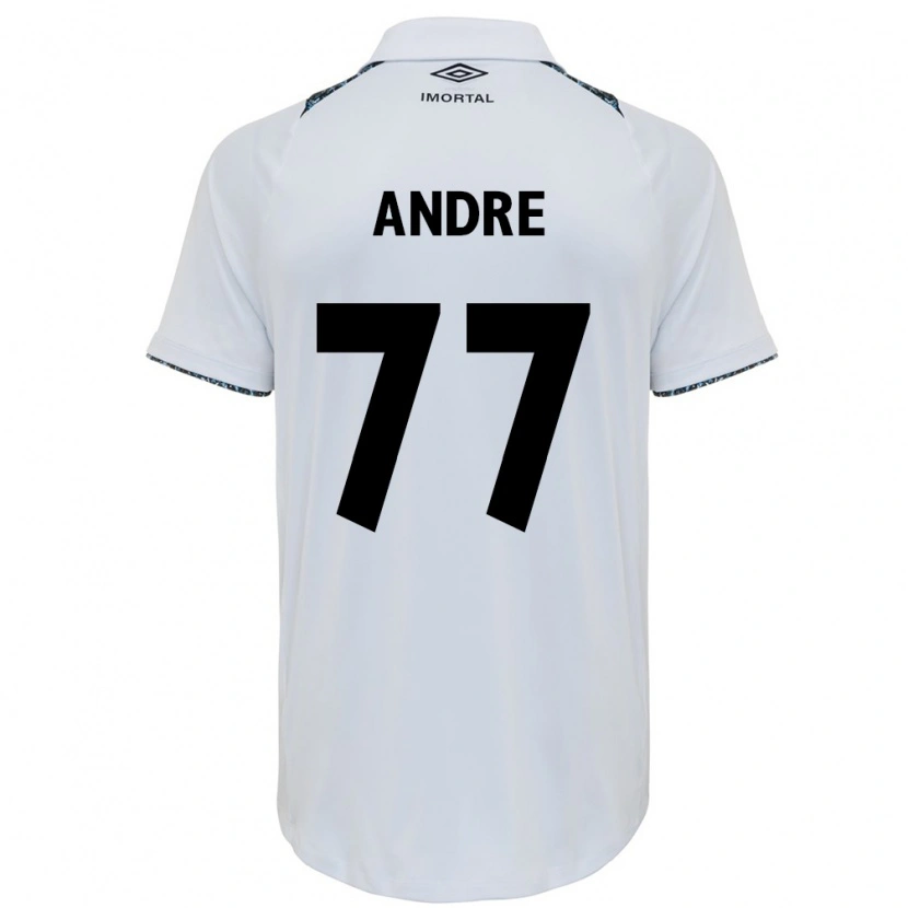 Danxen Heren André Henrique #77 Wit Blauw Uitshirt Uittenue 2025/26 T-Shirt