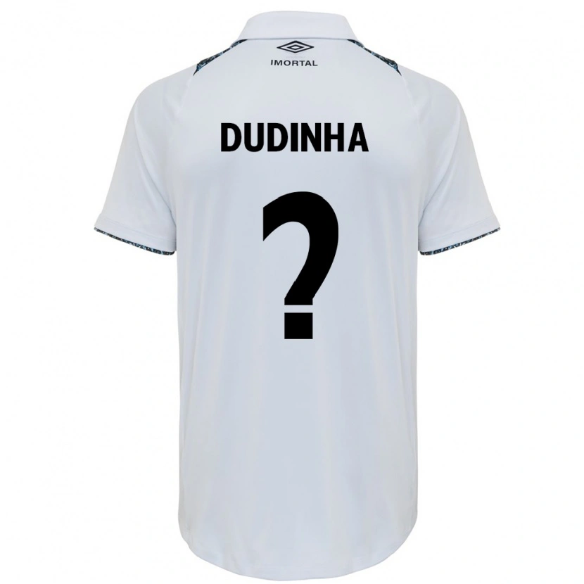Danxen Heren Dudinha #0 Wit Blauw Uitshirt Uittenue 2025/26 T-Shirt