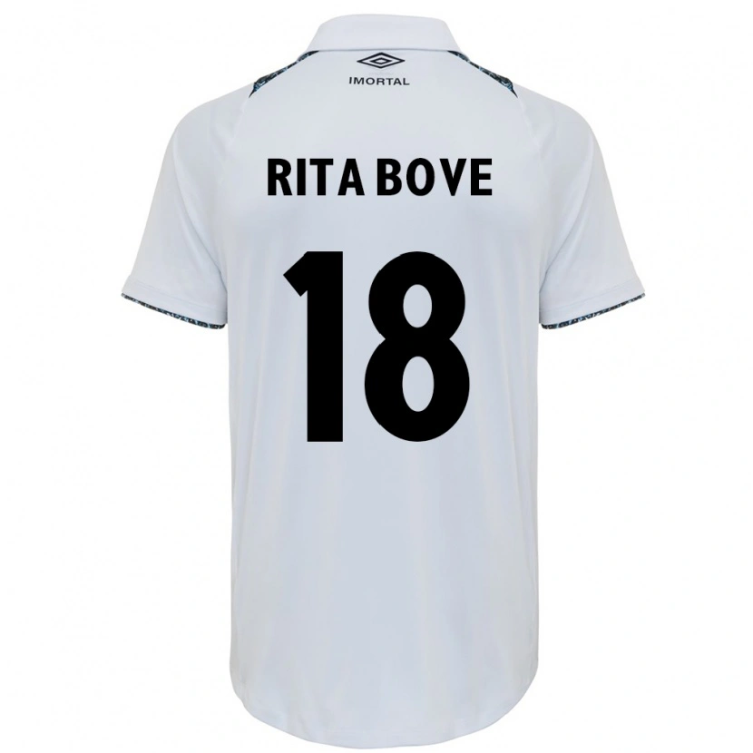 Danxen Heren Rita Bove #18 Wit Blauw Uitshirt Uittenue 2025/26 T-Shirt