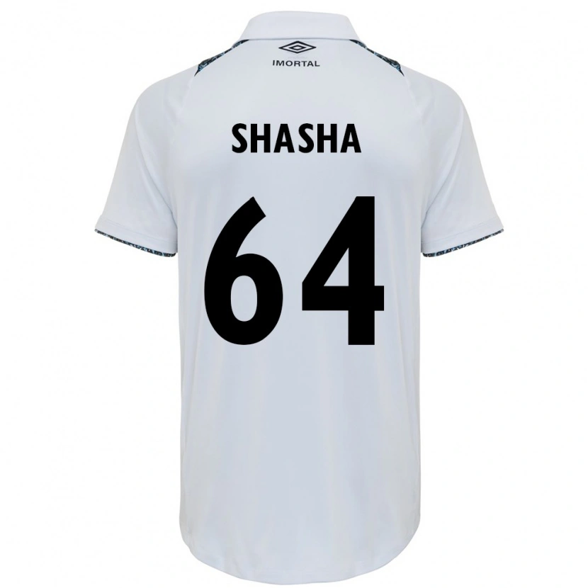 Danxen Heren Shashá #64 Wit Blauw Uitshirt Uittenue 2025/26 T-Shirt