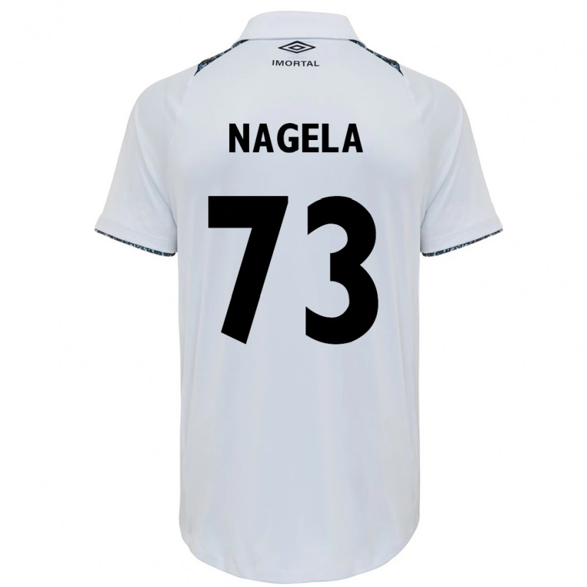 Danxen Heren Nágela #73 Wit Blauw Uitshirt Uittenue 2025/26 T-Shirt