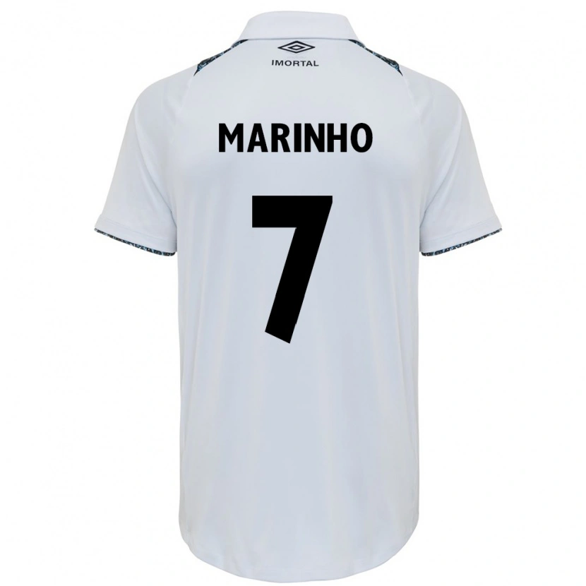 Danxen Heren Ananda Cristina Marinho #7 Wit Blauw Uitshirt Uittenue 2025/26 T-Shirt