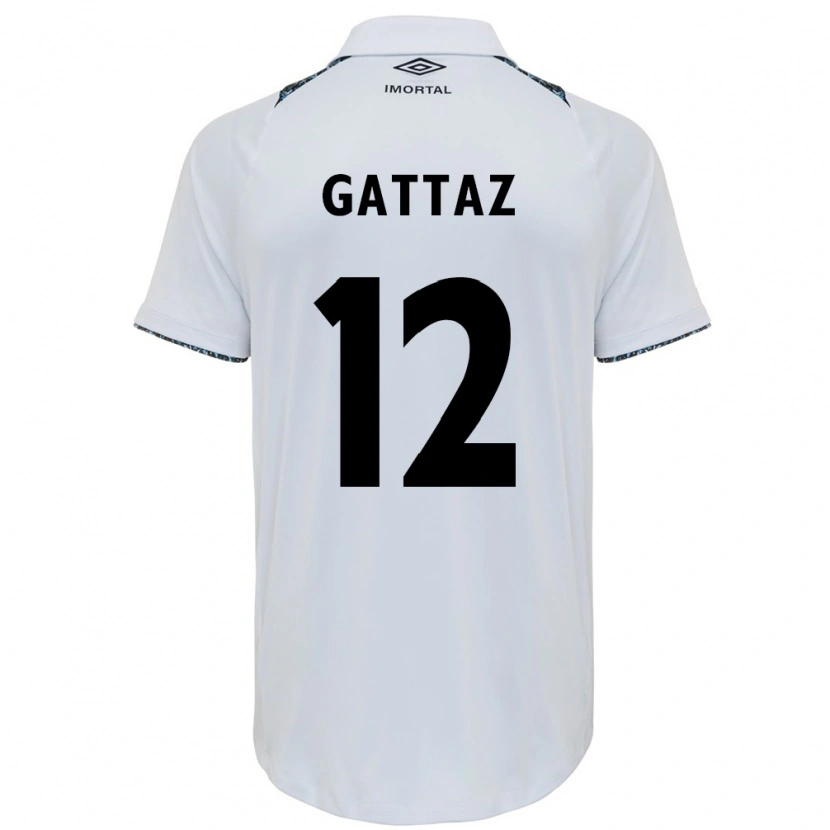 Danxen Heren Caroline De Oliveira Saad Gattaz #12 Wit Blauw Uitshirt Uittenue 2025/26 T-Shirt