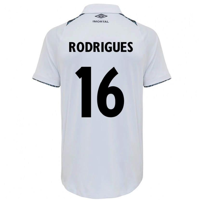 Danxen Heren Fernanda Garay Rodrigues #16 Wit Blauw Uitshirt Uittenue 2025/26 T-Shirt