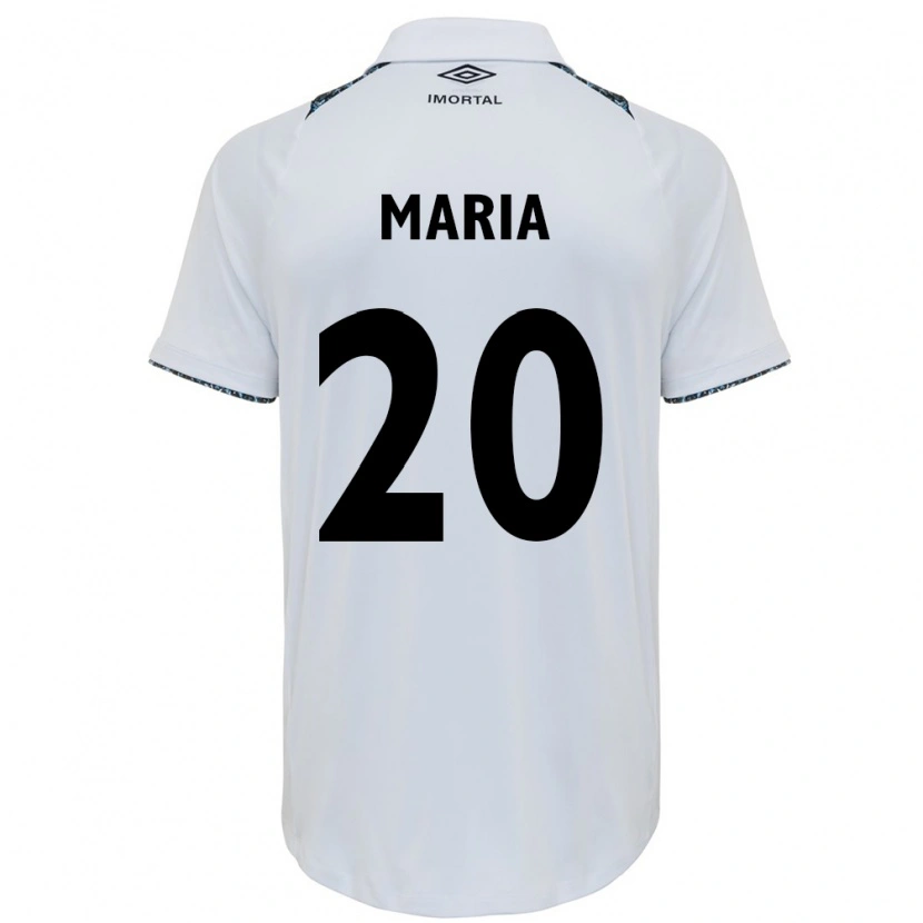 Danxen Heren Maria De Lourdes Ribeiro Silva #20 Wit Blauw Uitshirt Uittenue 2025/26 T-Shirt