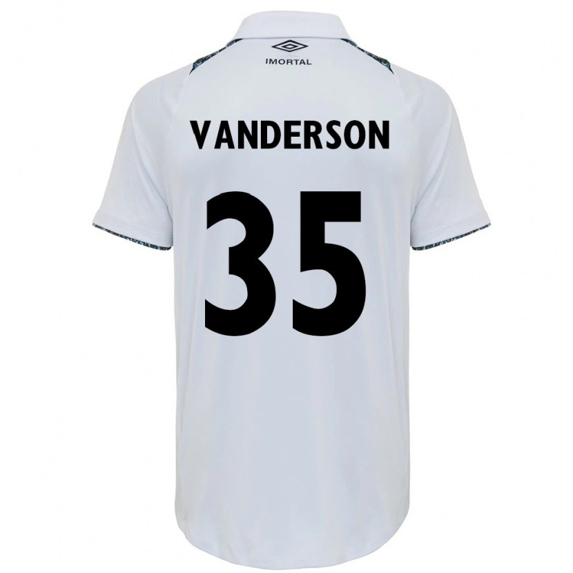 Danxen Heren Vanderson #35 Wit Blauw Uitshirt Uittenue 2025/26 T-Shirt