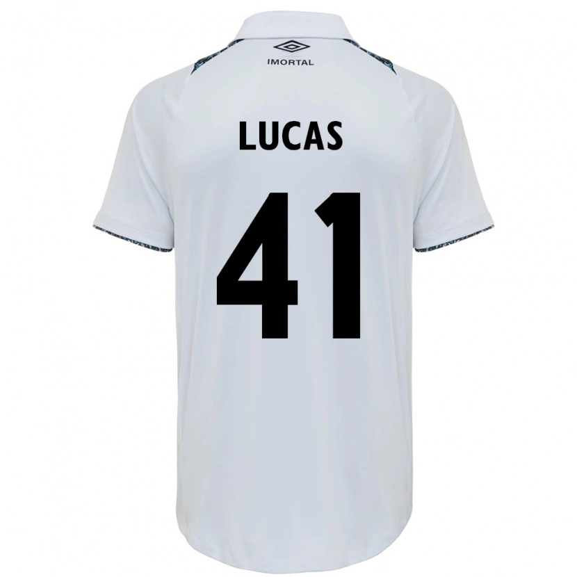 Danxen Heren Pedro Lucas #41 Wit Blauw Uitshirt Uittenue 2025/26 T-Shirt