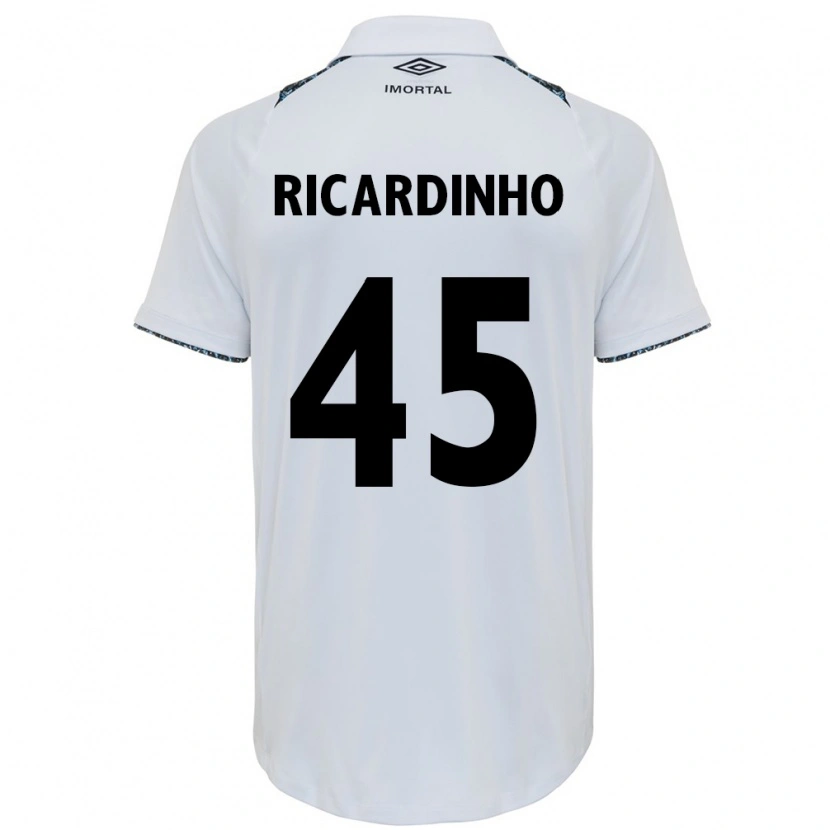 Danxen Heren Ricardinho #45 Wit Blauw Uitshirt Uittenue 2025/26 T-Shirt