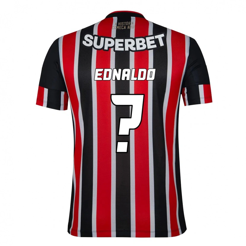 Danxen Heren José Ednaldo #0 Zwart Rood Uitshirt Uittenue 2025/26 T-Shirt