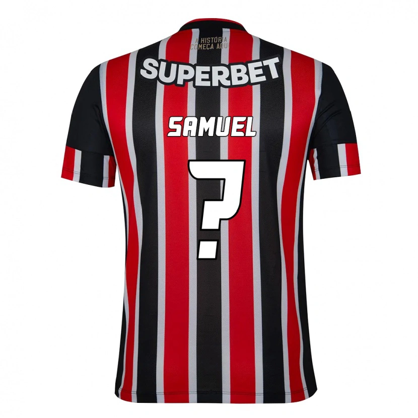 Danxen Heren Samuel #0 Zwart Rood Uitshirt Uittenue 2025/26 T-Shirt
