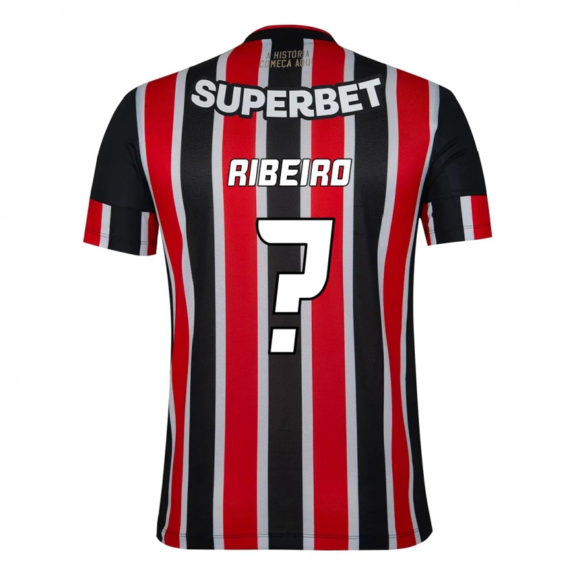 Danxen Heren Thiago Ribeiro #0 Zwart Rood Uitshirt Uittenue 2025/26 T-Shirt