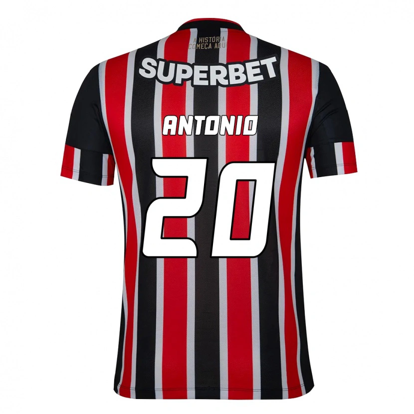 Danxen Heren Marcos Antônio #20 Zwart Rood Uitshirt Uittenue 2025/26 T-Shirt