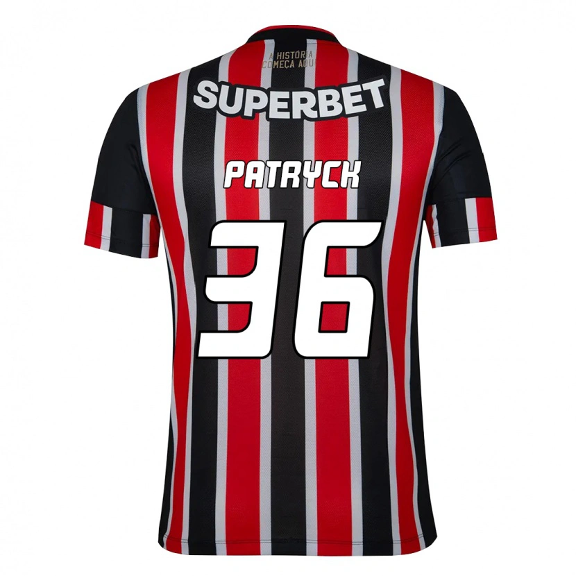 Danxen Heren Patryck #36 Zwart Rood Uitshirt Uittenue 2025/26 T-Shirt