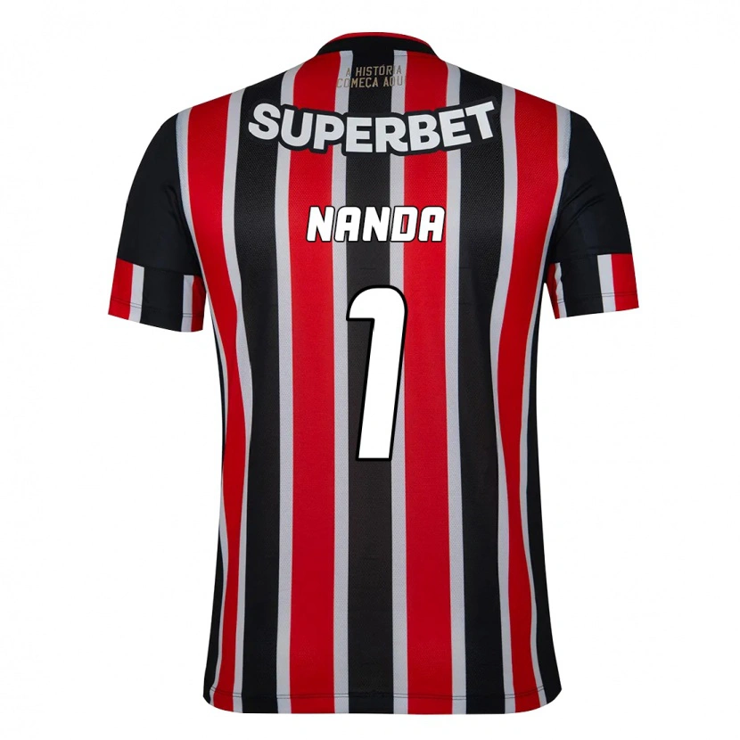 Danxen Heren Nanda #1 Zwart Rood Uitshirt Uittenue 2025/26 T-Shirt