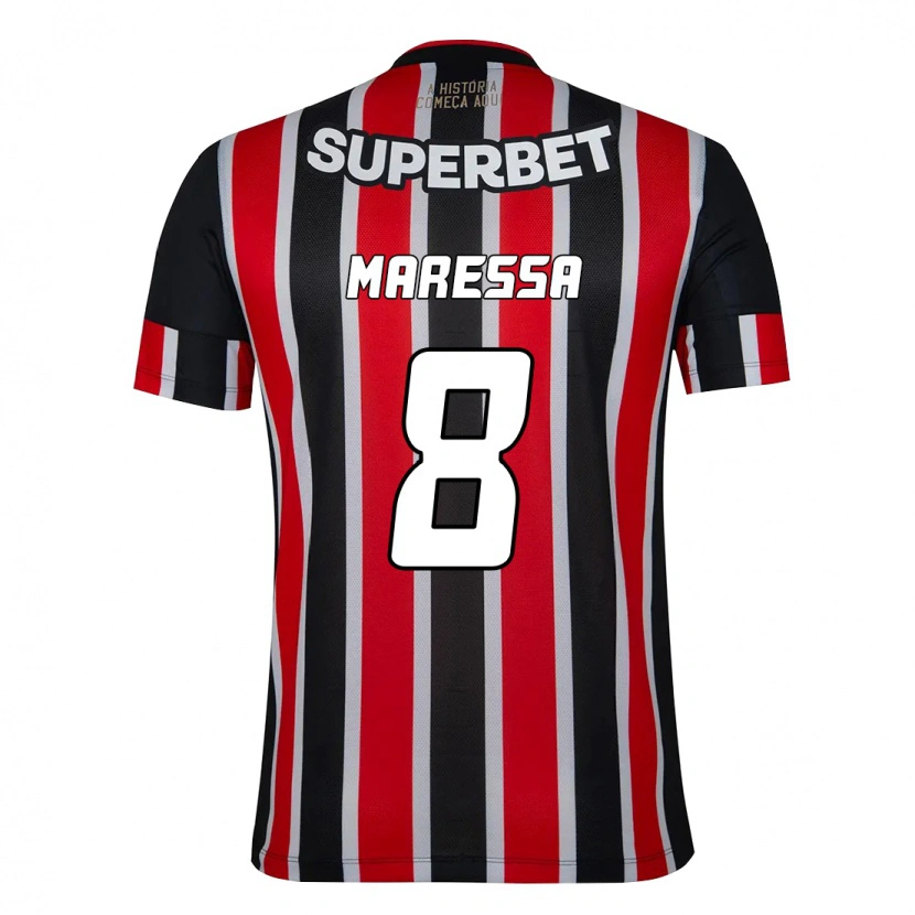 Danxen Heren Maressa #8 Zwart Rood Uitshirt Uittenue 2025/26 T-Shirt