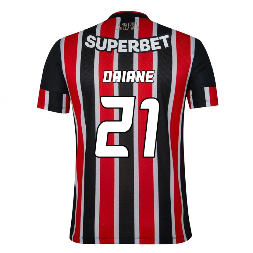 Danxen Heren Daiane #21 Zwart Rood Uitshirt Uittenue 2025/26 T-Shirt