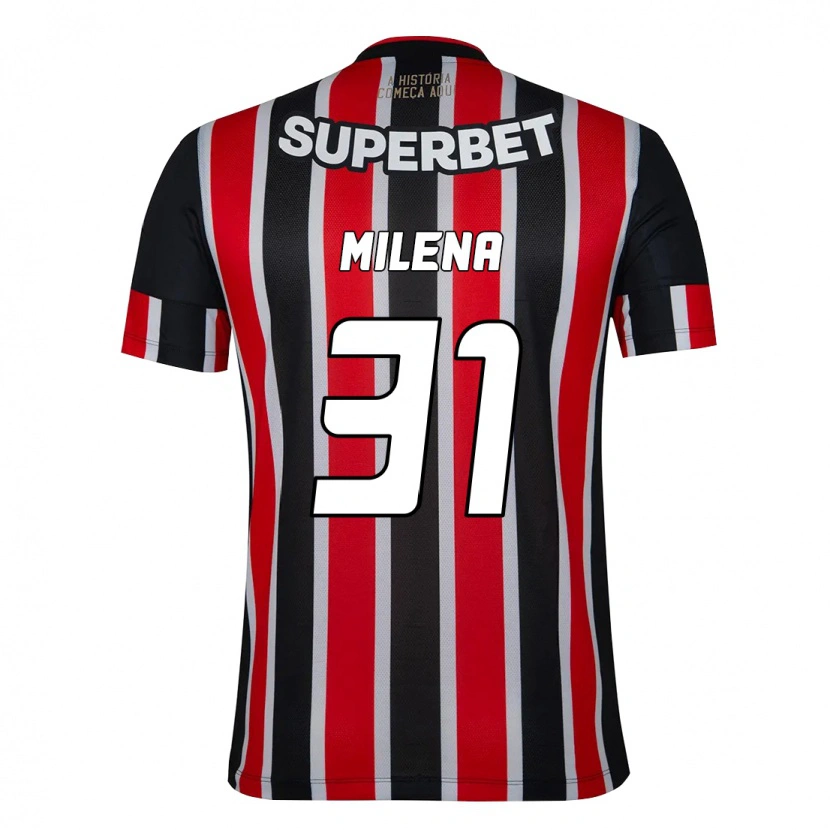 Danxen Heren Milena #31 Zwart Rood Uitshirt Uittenue 2025/26 T-Shirt