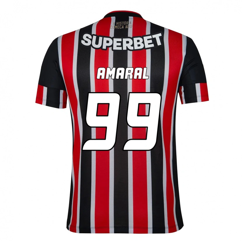 Danxen Heren Vitória Amaral #99 Zwart Rood Uitshirt Uittenue 2025/26 T-Shirt