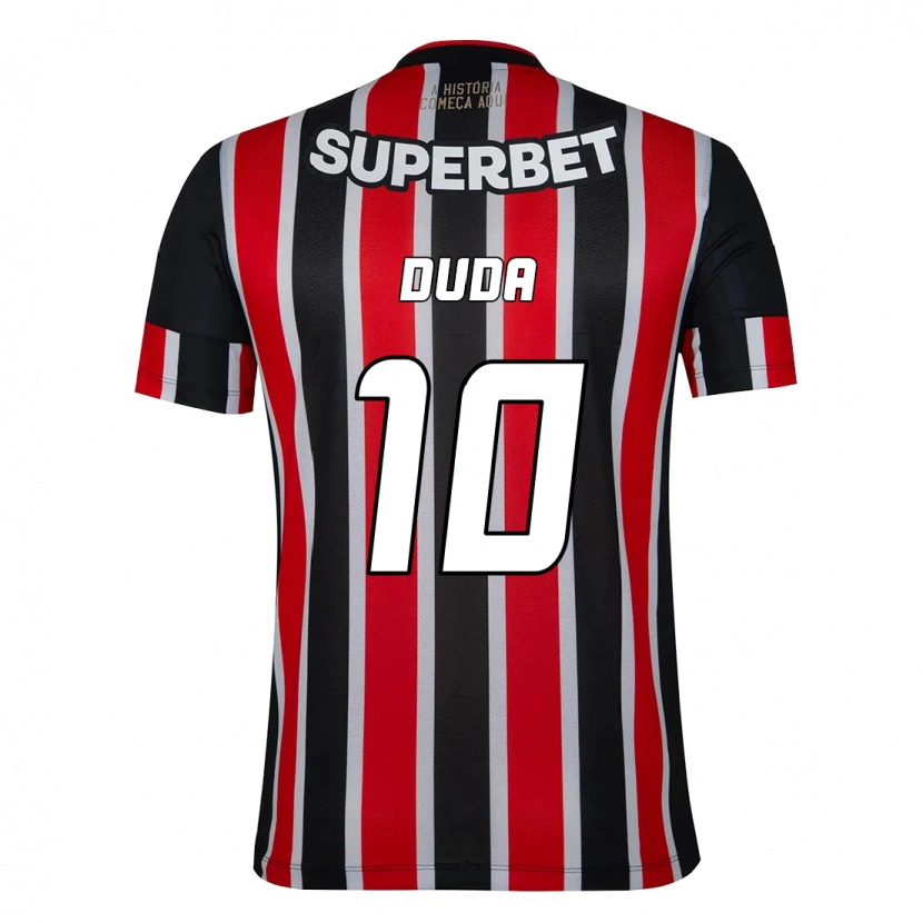 Danxen Heren Duda #10 Zwart Rood Uitshirt Uittenue 2025/26 T-Shirt