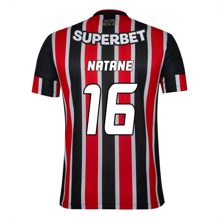 Danxen Heren Natane #16 Zwart Rood Uitshirt Uittenue 2025/26 T-Shirt