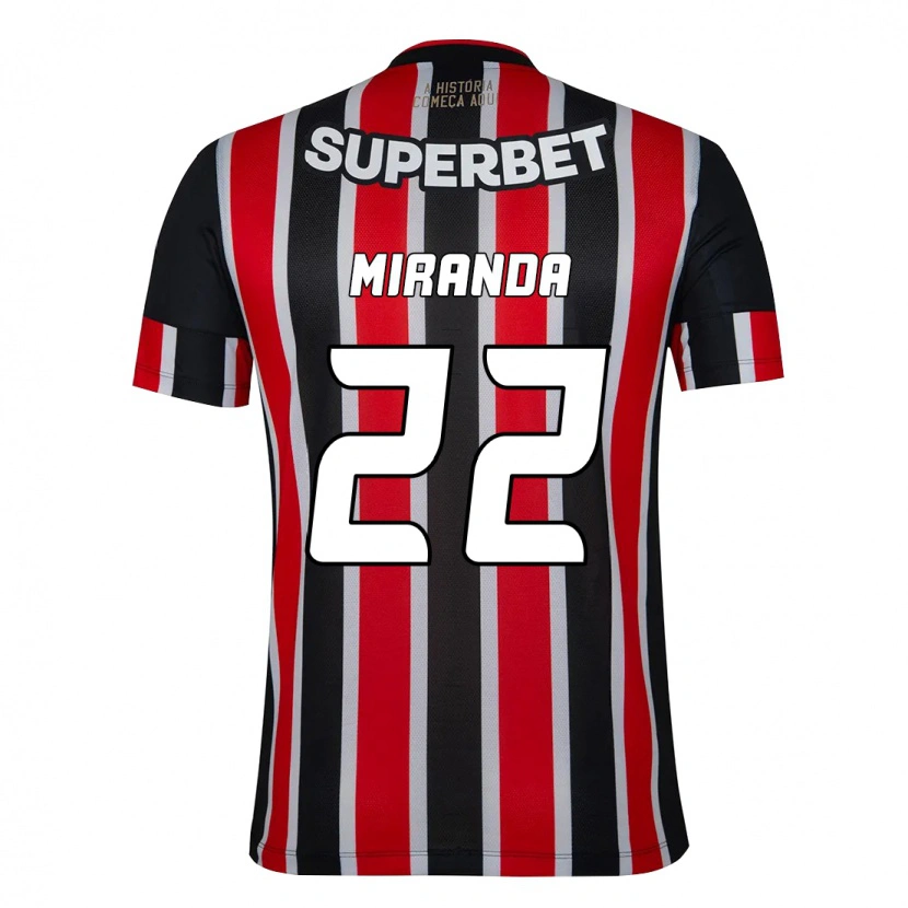 Danxen Heren Miranda #22 Zwart Rood Uitshirt Uittenue 2025/26 T-Shirt