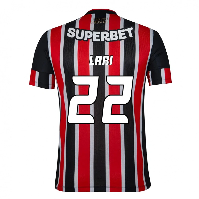Danxen Heren Lari #22 Zwart Rood Uitshirt Uittenue 2025/26 T-Shirt