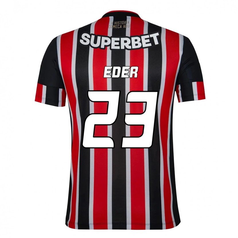 Danxen Heren Eder #23 Zwart Rood Uitshirt Uittenue 2025/26 T-Shirt