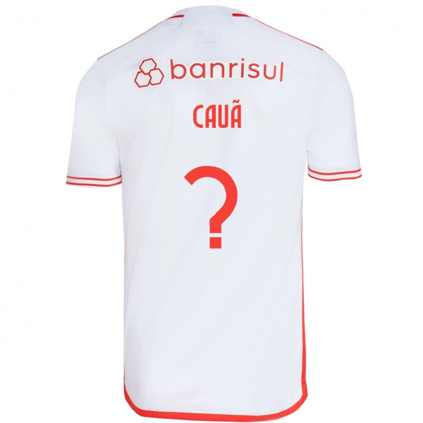 Danxen Heren Cauã #0 Wit Rood Uitshirt Uittenue 2025/26 T-Shirt