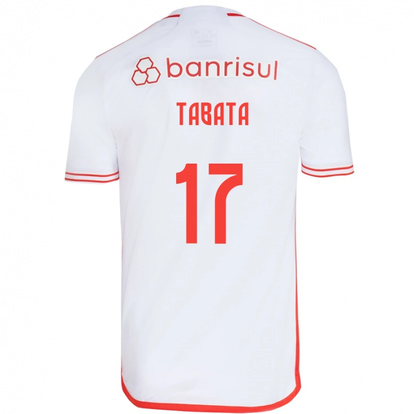 Danxen Heren Bruno Tabata #17 Wit Rood Uitshirt Uittenue 2025/26 T-Shirt