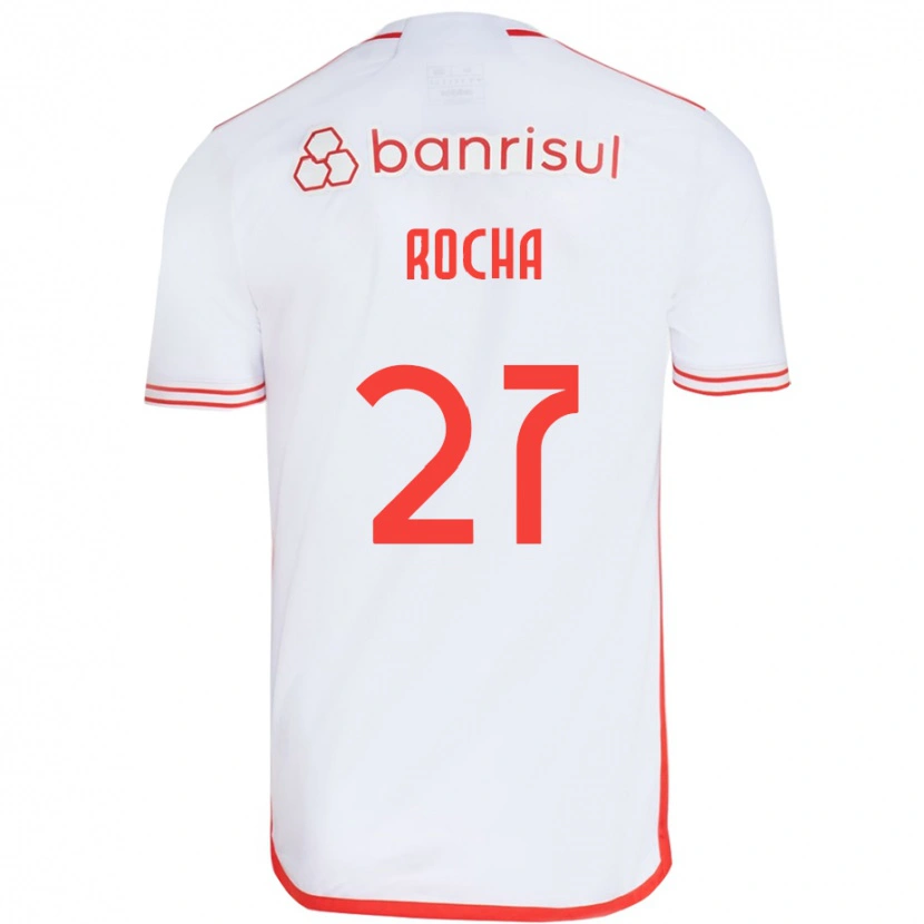 Danxen Heren Kaique Rocha #27 Wit Rood Uitshirt Uittenue 2025/26 T-Shirt