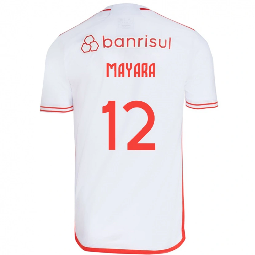 Danxen Heren Mayara #12 Wit Rood Uitshirt Uittenue 2025/26 T-Shirt