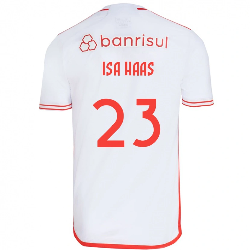 Danxen Heren Isa Haas #23 Wit Rood Uitshirt Uittenue 2025/26 T-Shirt
