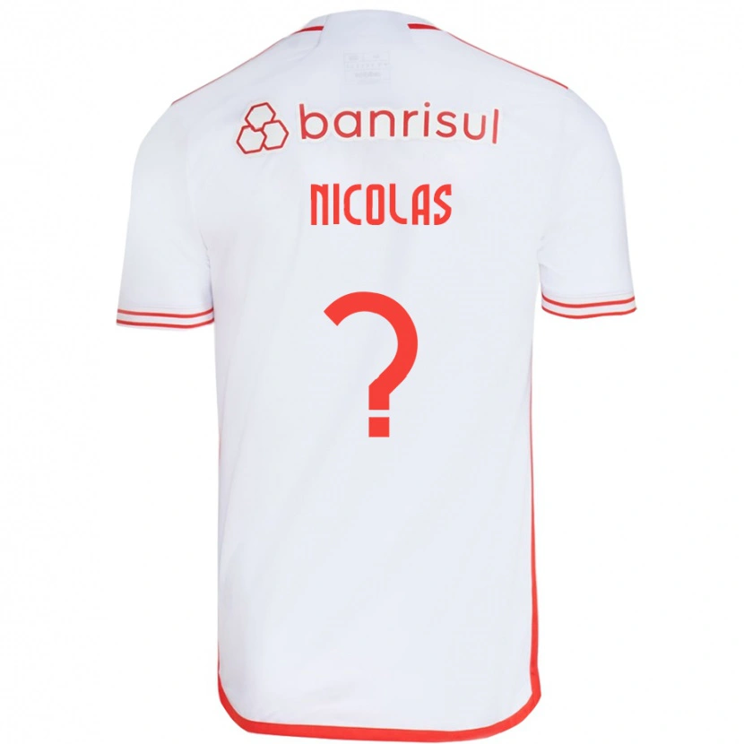 Danxen Heren Nicolas #0 Wit Rood Uitshirt Uittenue 2025/26 T-Shirt