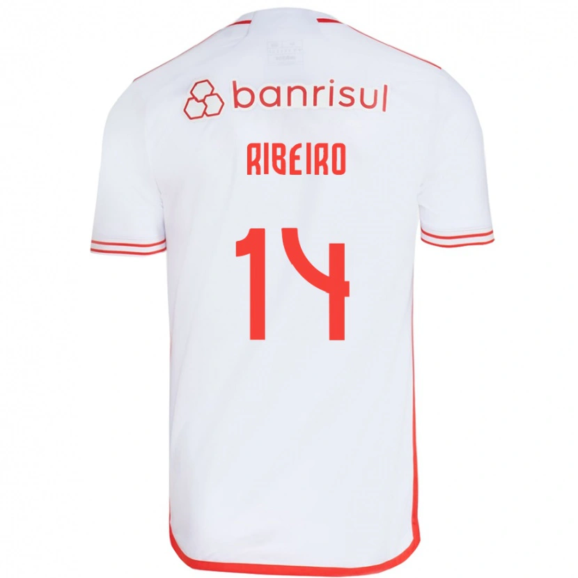 Danxen Heren Lucas Ribeiro #14 Wit Rood Uitshirt Uittenue 2025/26 T-Shirt