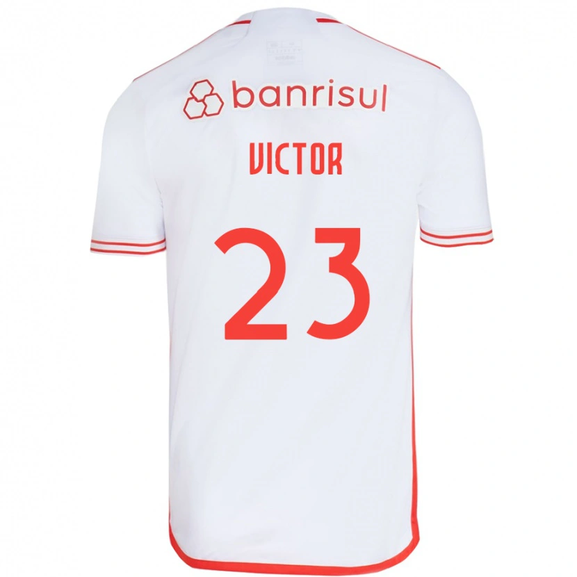 Danxen Heren Paulo Victor #23 Wit Rood Uitshirt Uittenue 2025/26 T-Shirt