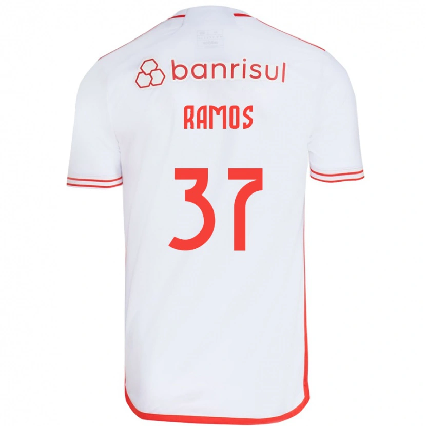 Danxen Heren Lucas Ramos #37 Wit Rood Uitshirt Uittenue 2025/26 T-Shirt