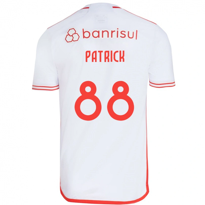 Danxen Heren Patrick #88 Wit Rood Uitshirt Uittenue 2025/26 T-Shirt