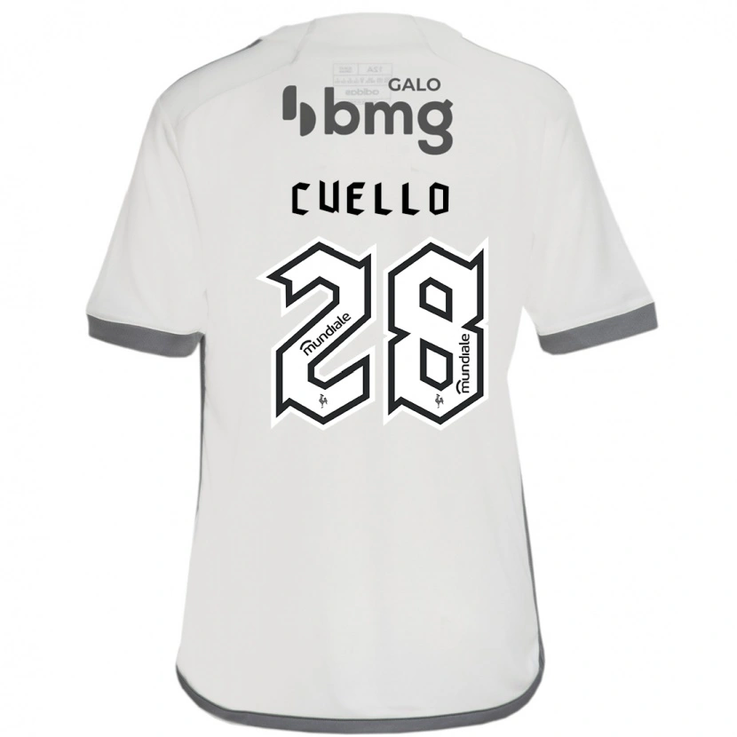 Danxen Heren Tomás Cuello #28 Gebroken Wit Uitshirt Uittenue 2025/26 T-Shirt
