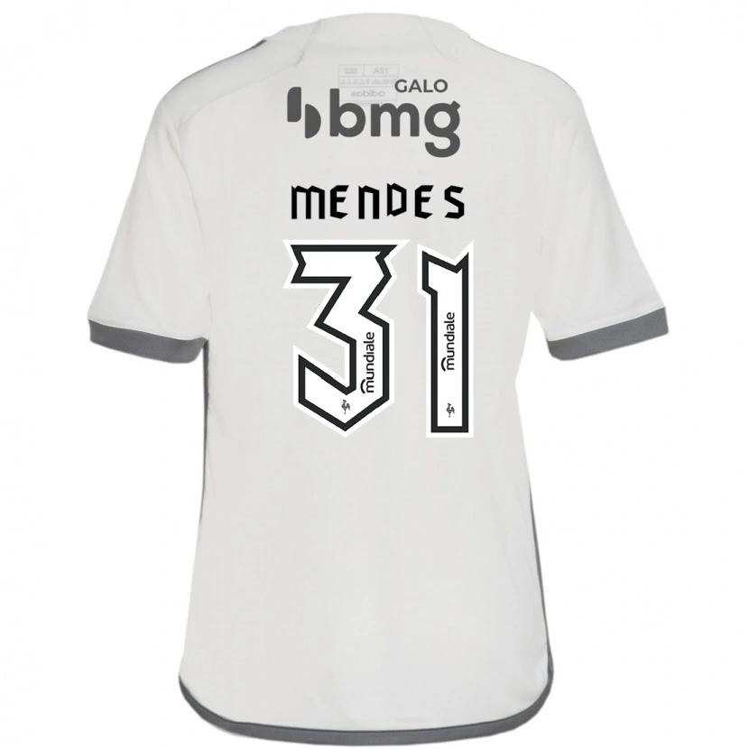 Danxen Heren Matheus Mendes #31 Gebroken Wit Uitshirt Uittenue 2025/26 T-Shirt